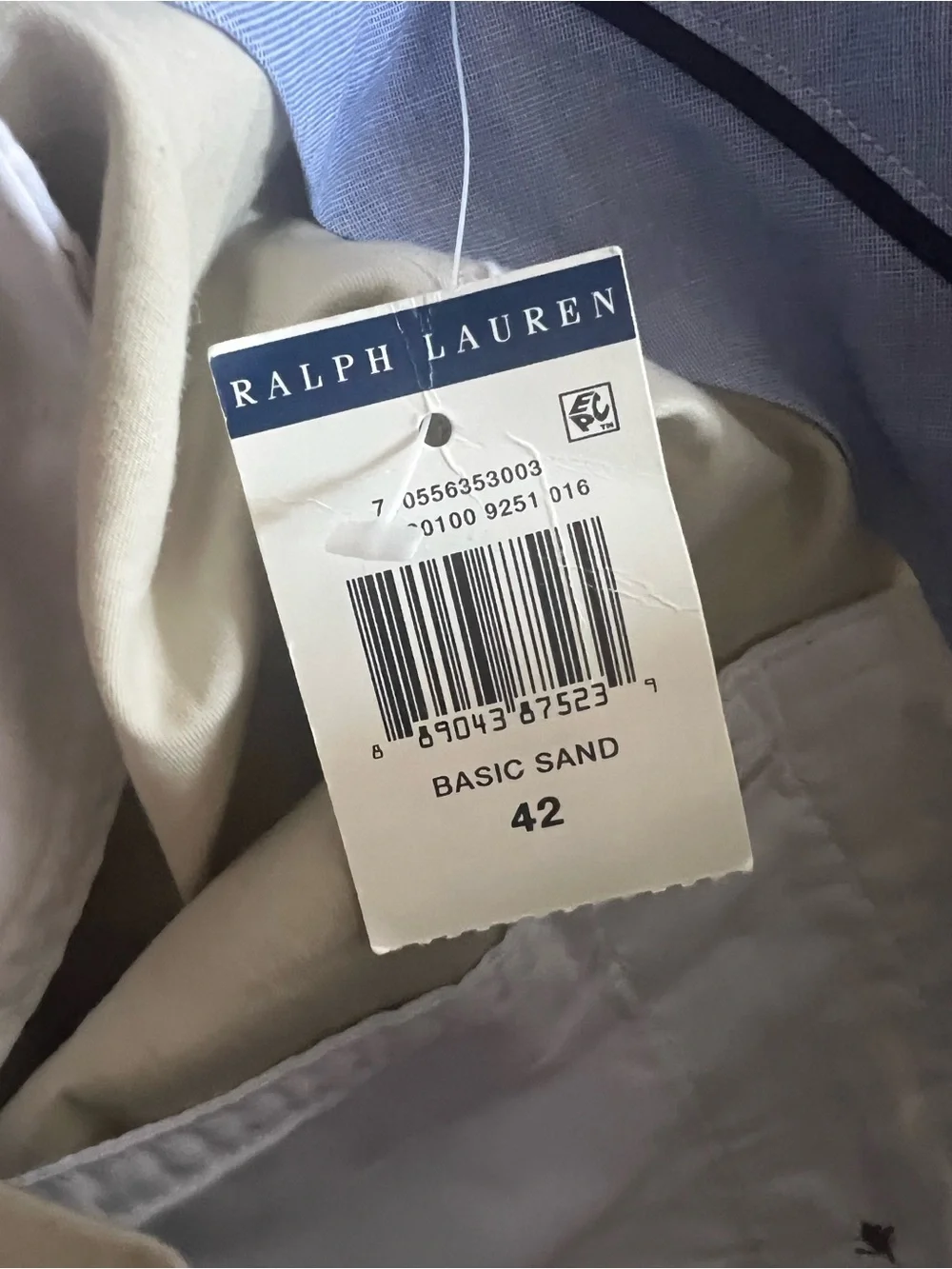 Ralph Lauren Khaki Flat-Front Chino Shorts NWT